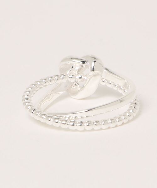 Jenny BY IMMANOEL(ジェニーバイイマノエル)の「2連オーバーラップリング(リング・レディース・シルバー/ゴールド・#12)」の3枚目の写真