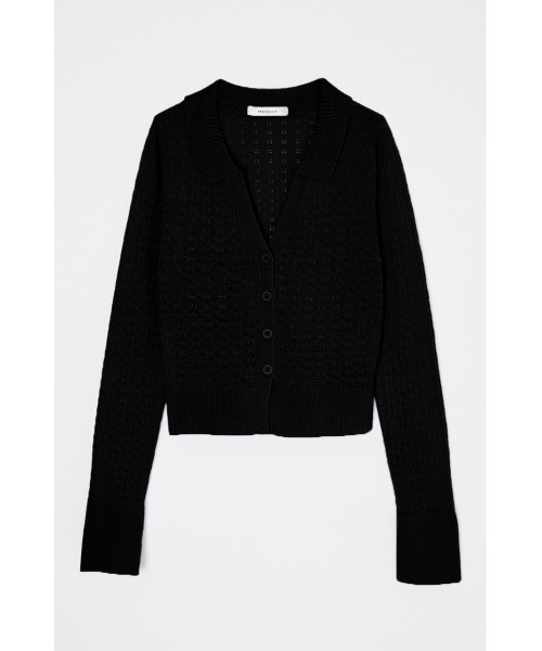 MOUSSY(マウジー)の「LACE POLO カーディガン(カーディガン/ボレロ・レディース・キナリ/ライトブルー/ブラック/ライトグリーン・FREE)」の16枚目の写真