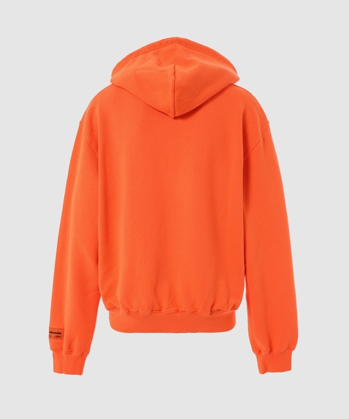 HERON PRESTON（ヘロンプレストン）の「HOODIE LOGO RECYCLED COTTON（パーカー・メンズ・オレンジ系その他・M/XL/L）」の2枚目の写真