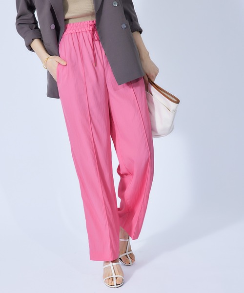 ROPE'（ロペ）の「ドロストイージーワイドパンツ（その他パンツ・レディース・ブラック/グリーン/カーキ/ピンク・36/38）」の4枚目の写真