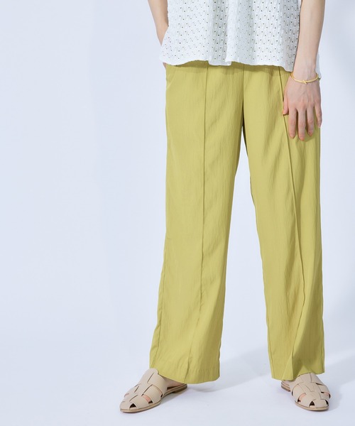 ROPE'（ロペ）の「ドロストイージーワイドパンツ（その他パンツ・レディース・ブラック/グリーン/カーキ/ピンク・36/38）」の3枚目の写真