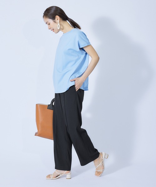 ROPE'（ロペ）の「ドロストイージーワイドパンツ（その他パンツ・レディース・ブラック/グリーン/カーキ/ピンク・36/38）」の14枚目の写真