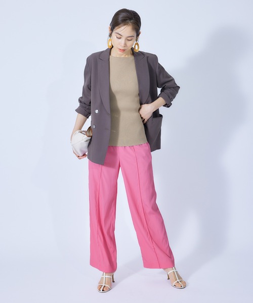 ROPE'（ロペ）の「ドロストイージーワイドパンツ（その他パンツ・レディース・ブラック/グリーン/カーキ/ピンク・36/38）」の11枚目の写真