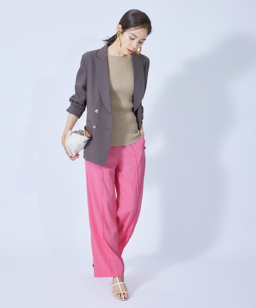 ROPE'（ロペ）の「ドロストイージーワイドパンツ（その他パンツ・レディース・ブラック/グリーン/カーキ/ピンク・36/38）」の13枚目の写真