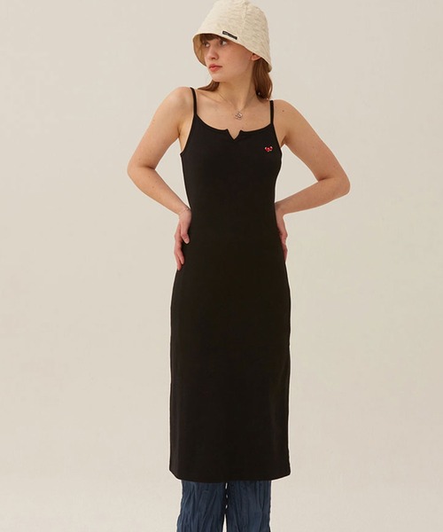 KIRSH（キルシー）の「KIRSH SMALL CHERRY SLEEVELESS DRESS LS スモールチェリースリーブレスドレス（ワンピース・レディース・ブラック/アイボリー・ONE SIZE）」の2枚目の写真