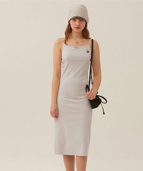 KIRSH（キルシー）の「KIRSH SMALL CHERRY SLEEVELESS DRESS LS スモールチェリースリーブレスドレス（ワンピース・レディース・ブラック/アイボリー・ONE SIZE）」の6枚目の写真