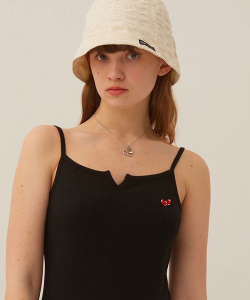 KIRSH（キルシー）の「KIRSH SMALL CHERRY SLEEVELESS DRESS LS スモールチェリースリーブレスドレス（ワンピース・レディース・ブラック/アイボリー・ONE SIZE）」の16枚目の写真