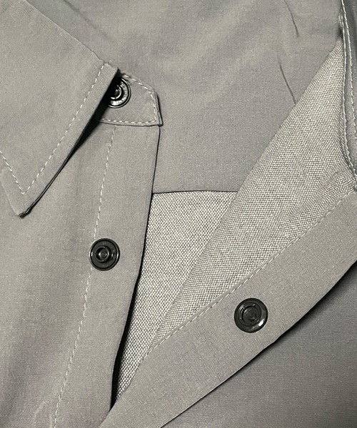 qwerty（クワーティ）の「qwerty (クワーティ)Five Star Embroidery Stretch  Shirts（シャツ/ブラウス・メンズ・チャコール/ブラック・LARGE/MEDIUM）」の5枚目の写真