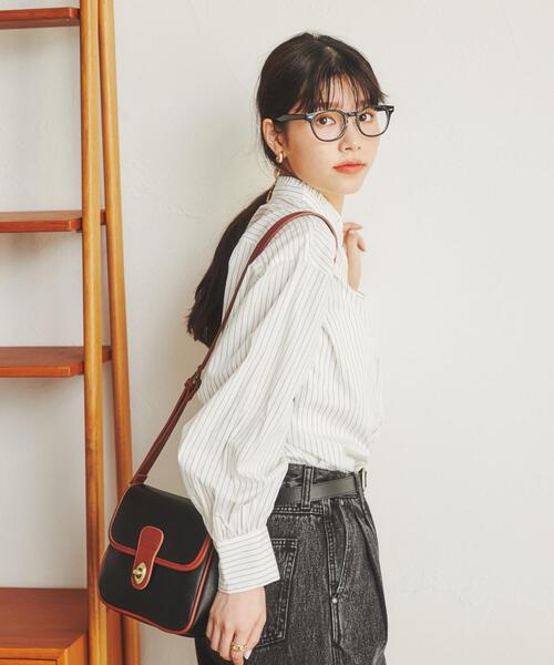 coen（コーエン）の「女性らしいレイヤードが楽しめる。フリルカラーピンタックシャツ#（シャツ/ブラウス・レディース・ライトブルー/オレンジ/その他2/ケリー/ブラック/ホワイト/その他1・L/M）」の21枚目の写真