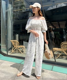 one after another NICE CLAUP | シャーリングロンパース(サロペット/オーバーオール)