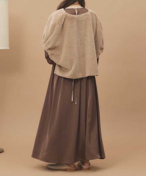 moi tytto（モイテュット）の「ファーベスト（ベスト・レディース・ベージュ/ナチュラル・FREE）」の15枚目の写真