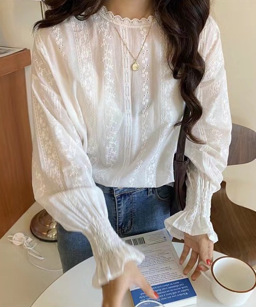 AsRiRe（アスリレイ）の「【AsRiRe】レースブラウス（シャツ/ブラウス・レディース・ホワイト・M）」の16枚目の写真