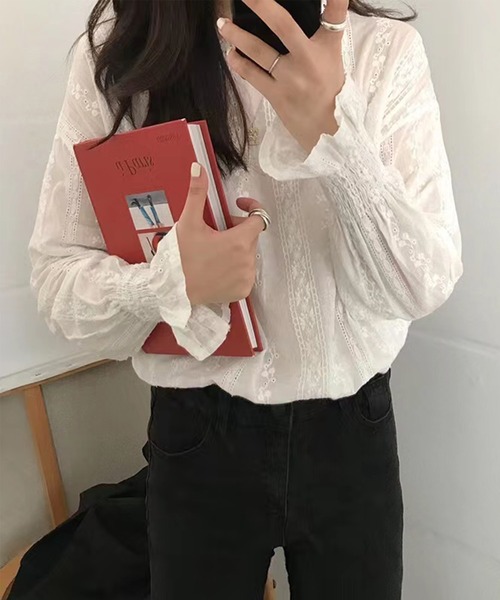AsRiRe（アスリレイ）の「【AsRiRe】レースブラウス（シャツ/ブラウス・レディース・ホワイト・M）」の22枚目の写真