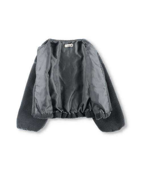 セール】ノーカラーボアブルゾン（ノーカラージャケット）｜branshes