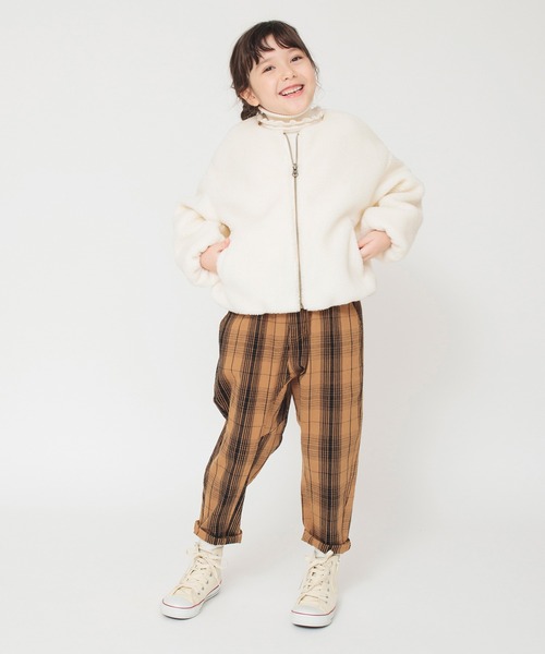 セール】ノーカラーボアブルゾン（ノーカラージャケット）｜branshes