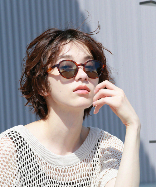 A.D.S.R.（エーディーエスアール）の「【A.D.S.R. / エーディーエスアール】ERROL：サングラス（メガネ・レディース・ブラウン・FREE）」の3枚目の写真