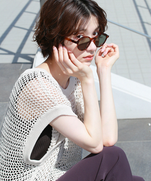 A.D.S.R.（エーディーエスアール）の「【A.D.S.R. / エーディーエスアール】ERROL：サングラス（メガネ・レディース・ブラウン・FREE）」の5枚目の写真