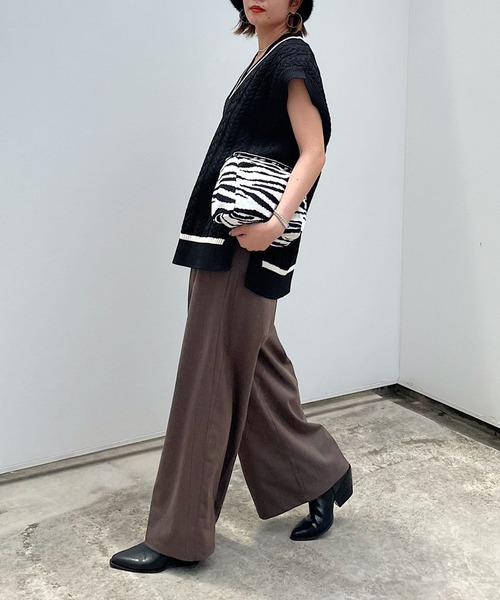 PAGEBOY（ページボーイ）の「ケーブルカレッジベスト（ベスト・レディース・ブラック/アイボリー/ブラウン系その他・FREE）」の10枚目の写真