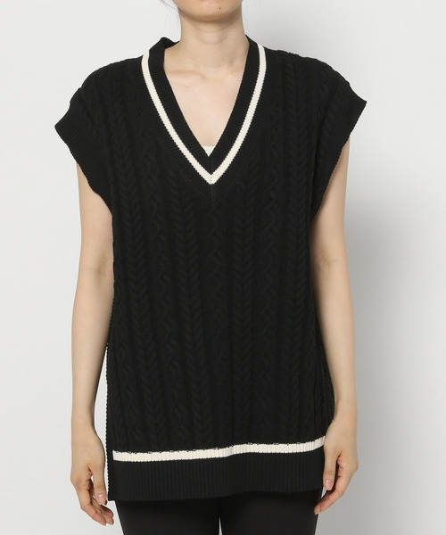 PAGEBOY（ページボーイ）の「ケーブルカレッジベスト（ベスト・レディース・ブラック/アイボリー/ブラウン系その他・FREE）」の14枚目の写真