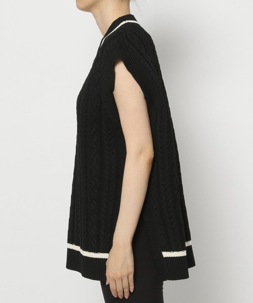 PAGEBOY（ページボーイ）の「ケーブルカレッジベスト（ベスト・レディース・ブラック/アイボリー/ブラウン系その他・FREE）」の15枚目の写真