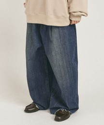 MUHET | 【NEW COLOR RELEASE】カットオフタックワイドバルーンデニムパンツ(デニムパンツ)