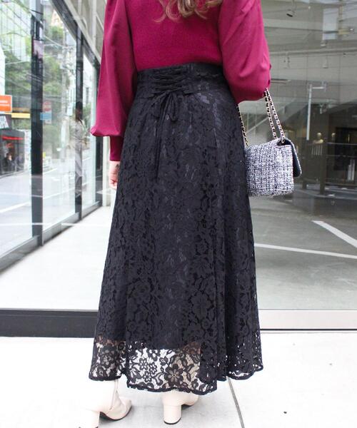 INGNI(イング)の「レースマーメイドスカート(スカート・レディース・ブラック/ホワイト×ブラック/ホワイト系その他2・FREE)」の3枚目の写真