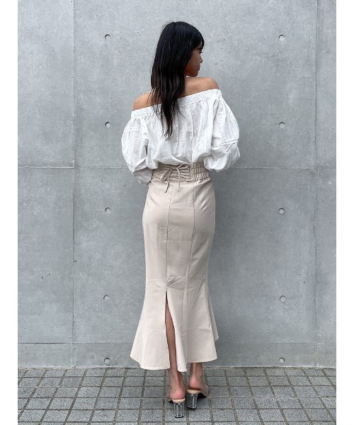 ENVYM（アンビー）の「オフショルブラウス（シャツ/ブラウス・レディース・ホワイト/ブラック・FREE）」の7枚目の写真