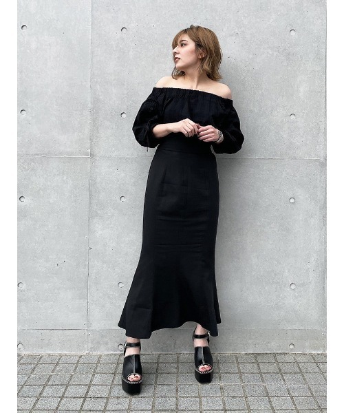 ENVYM（アンビー）の「オフショルブラウス（シャツ/ブラウス・レディース・ホワイト/ブラック・FREE）」の16枚目の写真