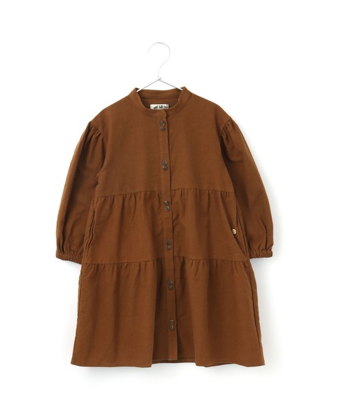 MAKE YOUR DAY(メイクユアデイ)の「シャツワンピース■80~140cm(シャツワンピース・キッズ・ブラウン/レッド・90/120/140/130/110/100)」の11枚目の写真