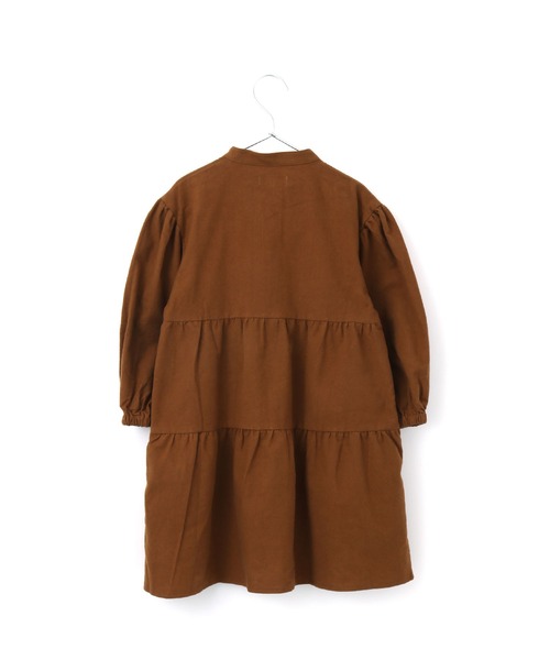 MAKE YOUR DAY(メイクユアデイ)の「シャツワンピース■80~140cm(シャツワンピース・キッズ・ブラウン/レッド・90/120/140/130/110/100)」の12枚目の写真