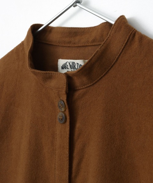 MAKE YOUR DAY(メイクユアデイ)の「シャツワンピース■80~140cm(シャツワンピース・キッズ・ブラウン/レッド・90/120/140/130/110/100)」の15枚目の写真