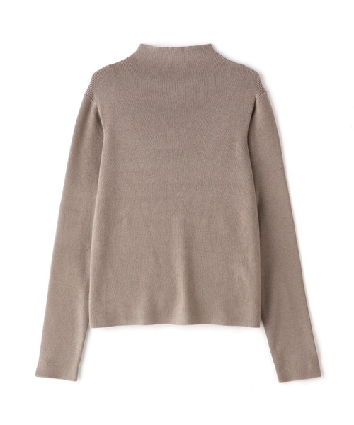 N.（N. Natural Beauty Basic）（エヌエヌナチュラルビューティーベーシック）の「◆ウォームアップリブボトルネックニット（ニット/セーター・レディース・オフホワイト/ブラック/グレイッシュベージュ・MEDIUM）」の13枚目の写真