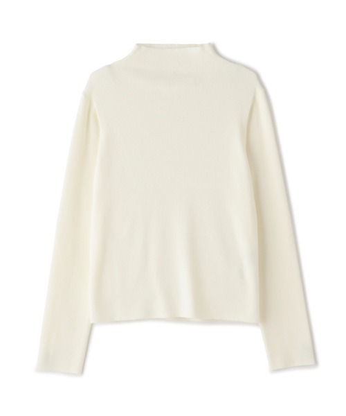 N.（N. Natural Beauty Basic）（エヌエヌナチュラルビューティーベーシック）の「◆ウォームアップリブボトルネックニット（ニット/セーター・レディース・オフホワイト/ブラック/グレイッシュベージュ・MEDIUM）」の11枚目の写真