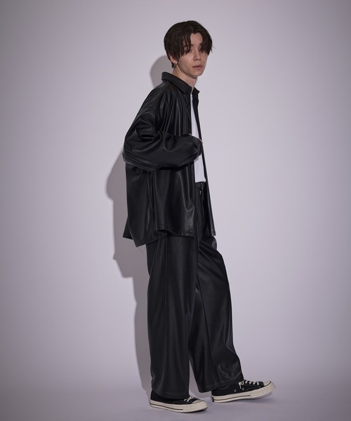 JUNRED（ジュンレッド）の「フェイクレザーバギーパンツ（その他パンツ・メンズ・ブラック・M/L/S）」の11枚目の写真