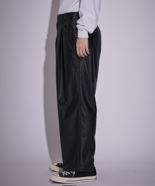 JUNRED（ジュンレッド）の「フェイクレザーバギーパンツ（その他パンツ・メンズ・ブラック・M/L/S）」の13枚目の写真