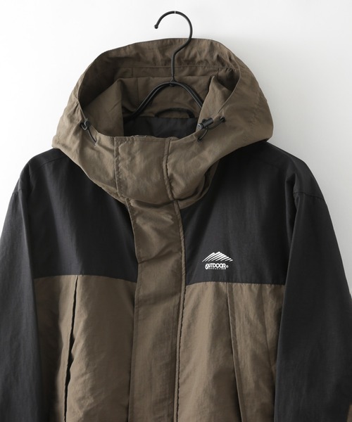 OUTDOOR PRODUCTS（アウトドアプロダクツ）の「【OUTDOOR PRODUCTS/アウトドアプロダクツ】切り替えマウンテンパーカー　撥水　透湿　UVカット　ユニセックス（マウンテンパーカー・メンズ・ネイビー/ブラック/カーキ/ベージュ/グリーン/チャコールグレー/ライトベージュ・LARGE/X-LARGE/MEDIUM/SMALL）」の5枚目の写真