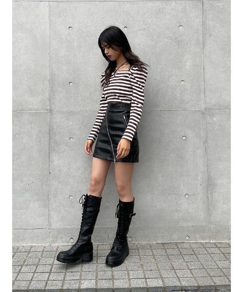 ENVYM(アンビー)の「ホルターネックリブTOPS(Tシャツ/カットソー・レディース・ホワイト/ブラック/その他・FREE)」の22枚目の写真