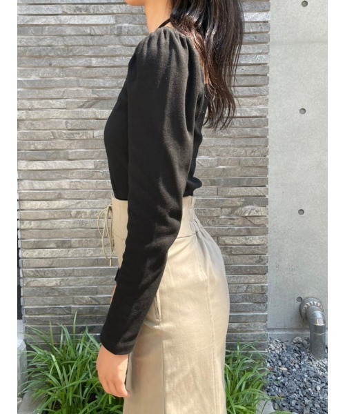 ENVYM(アンビー)の「ホルターネックリブTOPS(Tシャツ/カットソー・レディース・ホワイト/ブラック/その他・FREE)」の21枚目の写真