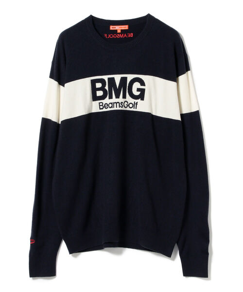 BEAMS GOLF ORANGE LABEL ラインロゴ 14ゲージ ニット BEAMS GOLF（ビームスゴルフ）の「＜MEN＞BEAMS GOLF ORANGE LABEL
