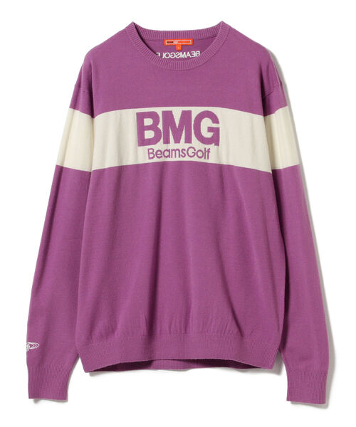 BEAMS GOLF ORANGE LABEL ラインロゴ 14ゲージ ニット BEAMS GOLF（ビームスゴルフ）の「＜MEN＞BEAMS GOLF ORANGE LABEL