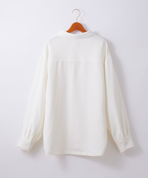 WONDER WONDER（ワンダーワンダー）の「バイカラーライン長袖シャツ（シャツ/ブラウス・メンズ・ブラウン系/チャコールグレー/ホワイト・S/M/L）」の17枚目の写真