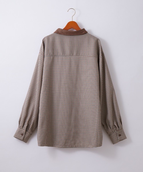 WONDER WONDER（ワンダーワンダー）の「バイカラーライン長袖シャツ（シャツ/ブラウス・メンズ・ブラウン系/チャコールグレー/ホワイト・S/M/L）」の21枚目の写真