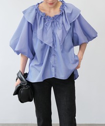 ＡＮＤＪ | 【2022/AW】先染めストライプフリルブラウス(シャツ/ブラウス)