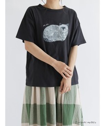 Samansa Mos2 | 【miyuki matsuo×Samansa Mos2】プリントTシャツ(Tシャツ/カットソー)