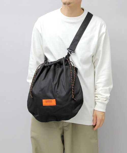 UNIVERSAL OVERALL（ユニバーサルオーバーオール）の「コットンギャバジンツイル 2WAY ショルダートート（ショルダーバッグ・メンズ・ブラック/ベージュ・FREE）」の16枚目の写真