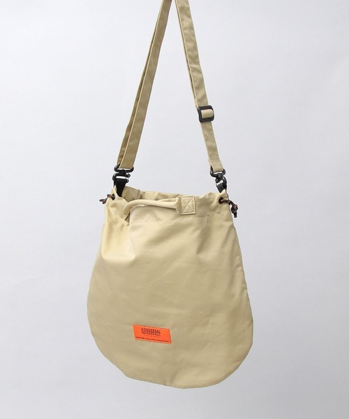 UNIVERSAL OVERALL（ユニバーサルオーバーオール）の「コットンギャバジンツイル 2WAY ショルダートート（ショルダーバッグ・メンズ・ブラック/ベージュ・FREE）」の9枚目の写真
