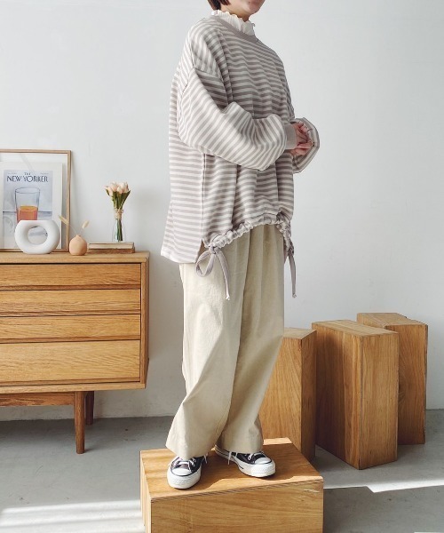 moi tytto（モイテュット）の「スウェットカットソー（スウェット・レディース・ブラウン・FREE）」の7枚目の写真