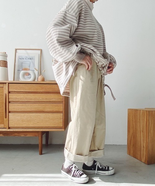 moi tytto（モイテュット）の「スウェットカットソー（スウェット・レディース・ブラウン・FREE）」の8枚目の写真