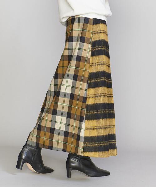 O'NEIL of DUBLIN(オニールオブダブリン)の「<O'NEIL of DUBLIN>パッチワーク キルト ラップ スカート(スカート・レディース・イエロー・10)」の6枚目の写真