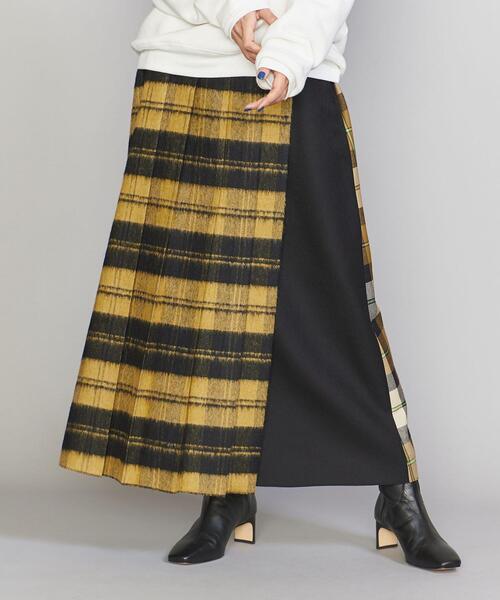 O'NEIL of DUBLIN(オニールオブダブリン)の「<O'NEIL of DUBLIN>パッチワーク キルト ラップ スカート(スカート・レディース・イエロー・10)」の7枚目の写真